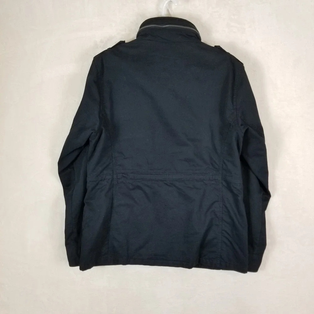 Superdry Field Jacket Men Large Black Rookie Edition Military M5010233A
